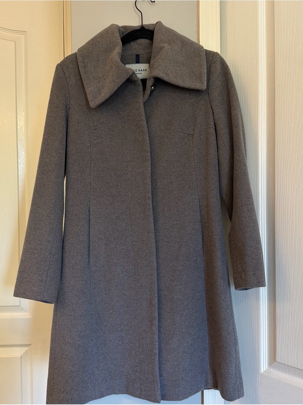Cole Haan Women's Gray Wool Pea Coat